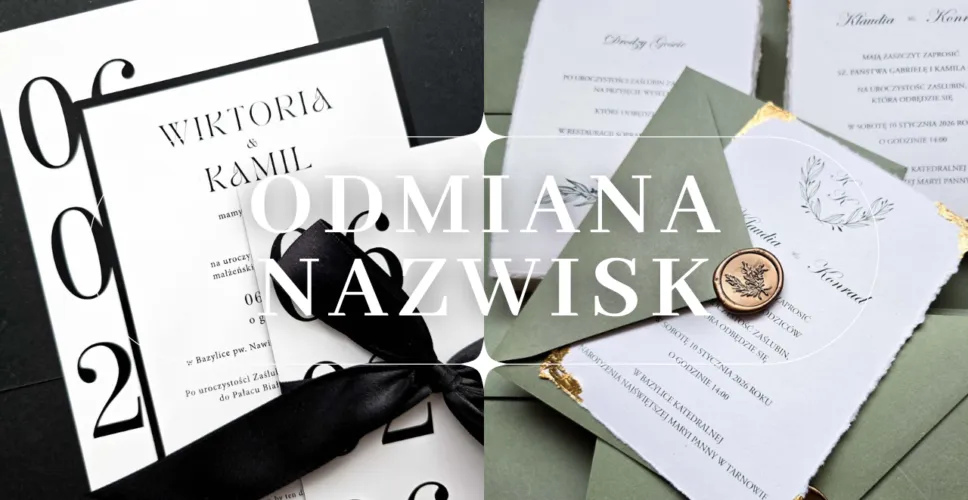 Zdjęcie Odmiana nazwisk na zaproszeniach: uniknij gafy! Poradnik eksperta