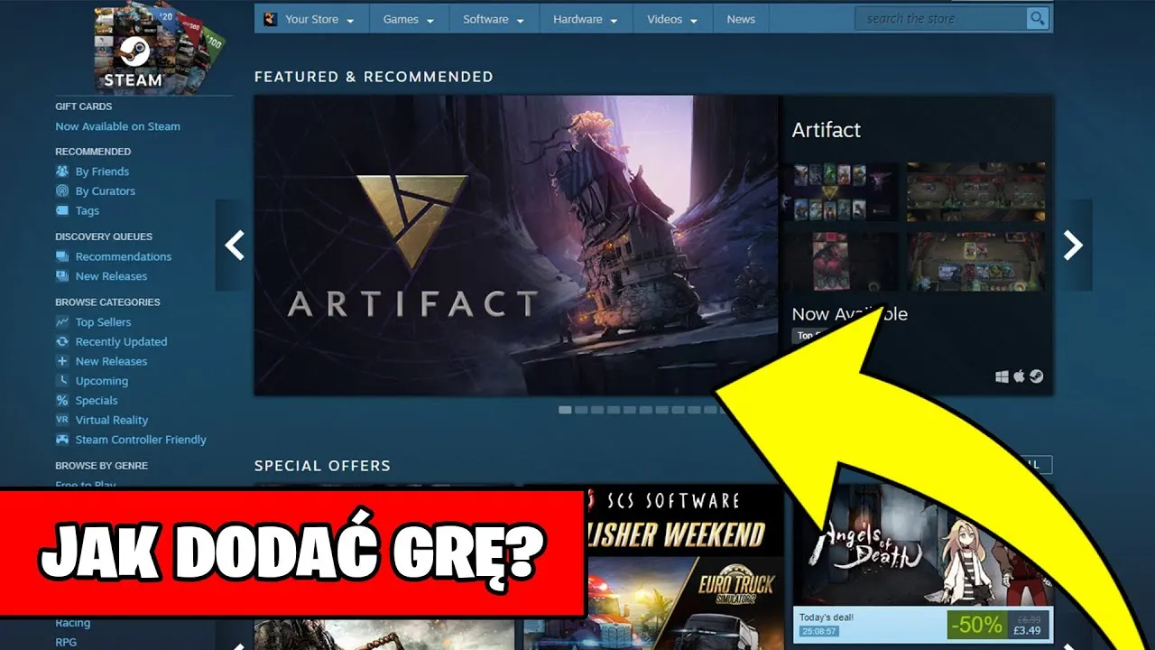 Zdjęcie Jak dodać grę na Steam? Łatwy sposób aktywacji bez stresu i problemów