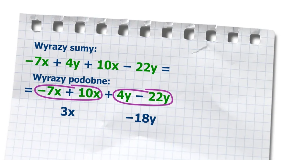 Zdjęcie Co to są wyrazy sumy algebraicznej i jak je zrozumieć łatwo