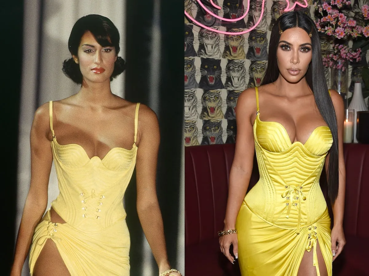 Zdjęcie Kim Kardashian w vintage Versace: wyjątkowa sukienka, która zachwyca