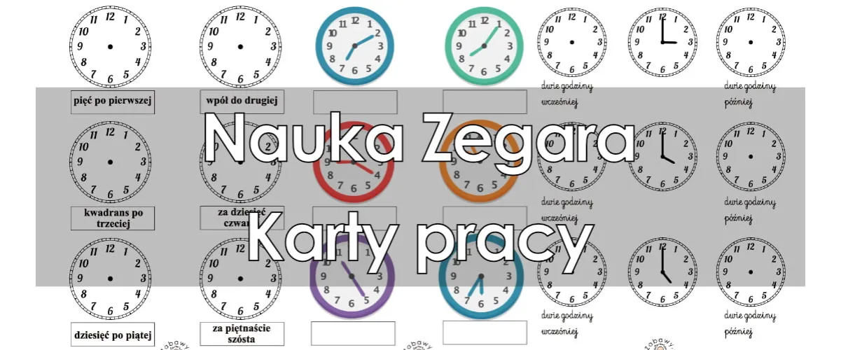 Zdjęcie Szablon zegara ze wskazówkami: Skuteczna nauka czasu dla dzieci