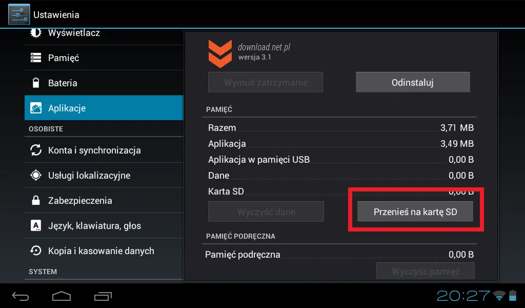 Zdjęcie Jak przenieść aplikacje na kartę SD LG i zwolnić miejsce w telefonie