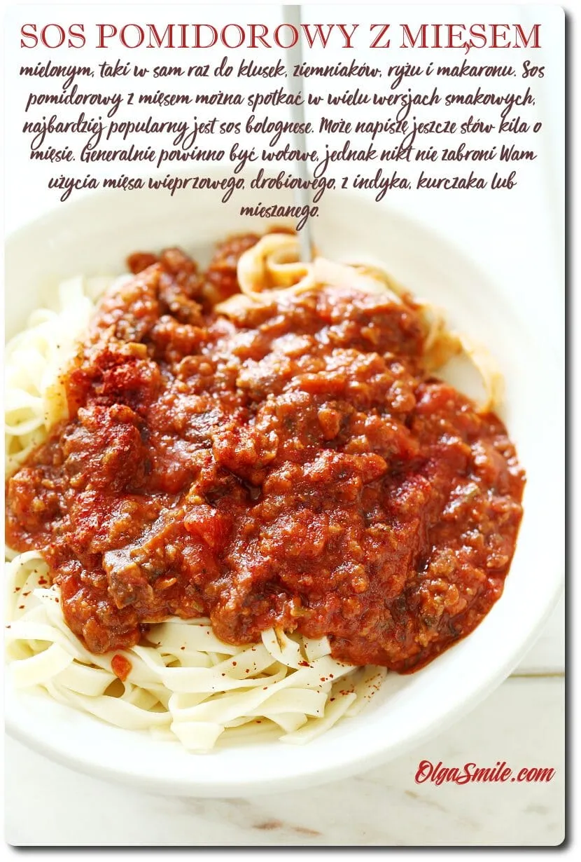 Zdjęcie Prosty przepis na spaghetti z sosem pomidorowym i mięsem mielonym