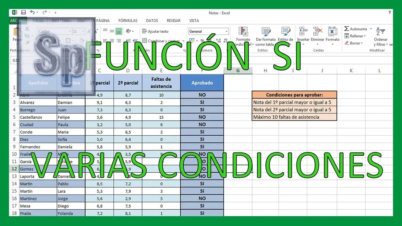 Zdjęcie Cómo usar la función si en Excel con 3 condiciones de forma sencilla