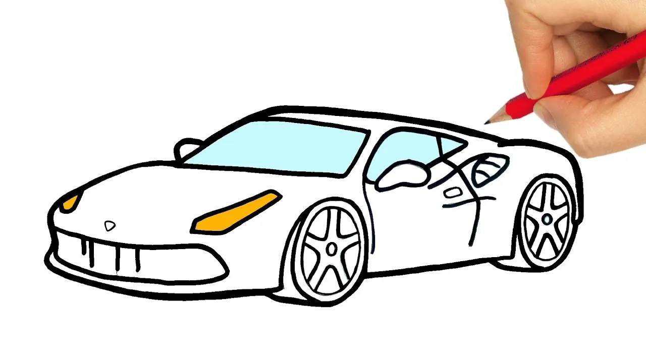 Zdjęcie Jak narysować ferrari – proste kroki do idealnego rysunku auta