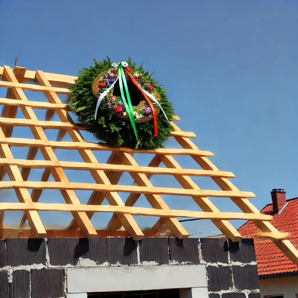 Zdjęcie Kto naprawdę wykonuje wiechę na dach? Odkryj tajemnice tradycji