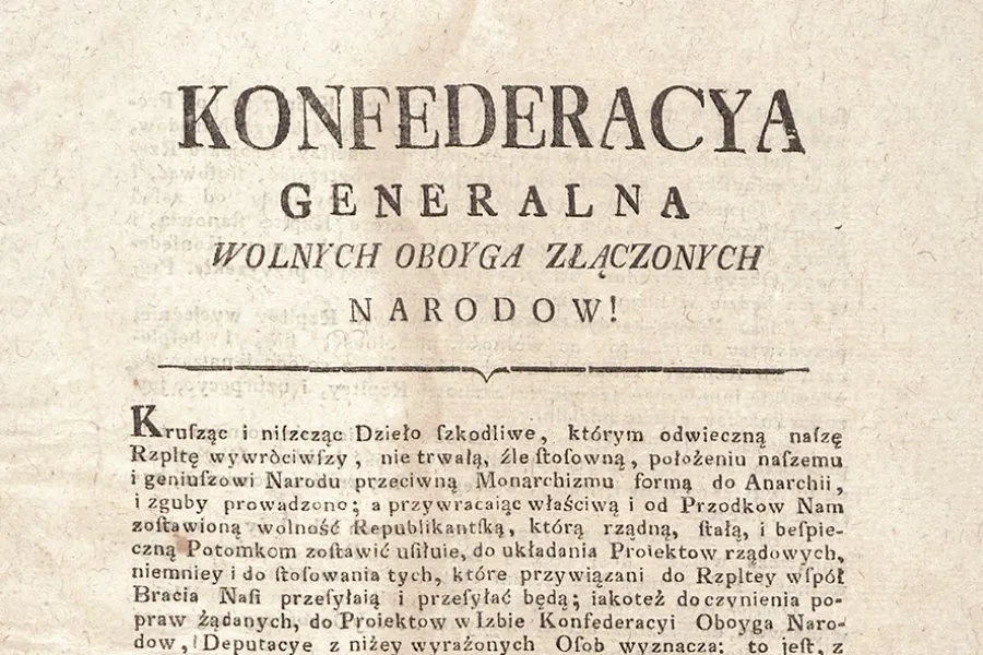Zdjęcie W jakim celu zawiązano konfederację targowicką? Przyczyny i skutki