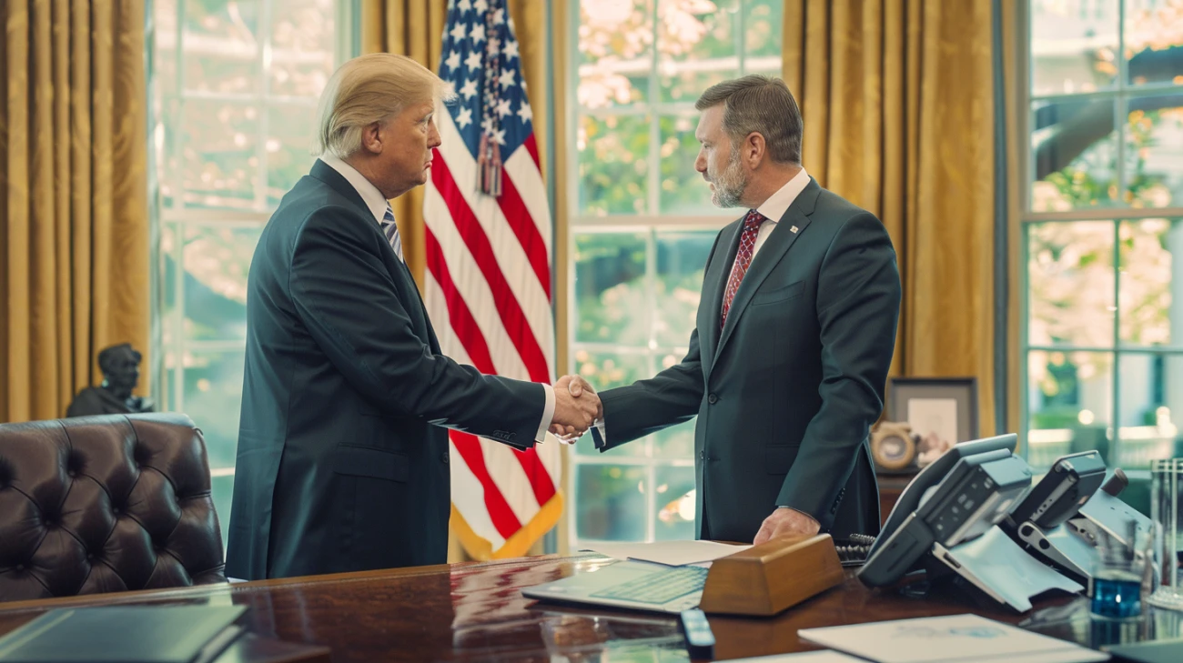 Zdjęcie Elon Musk w gabinecie Donalda Trumpa - co na to świat?