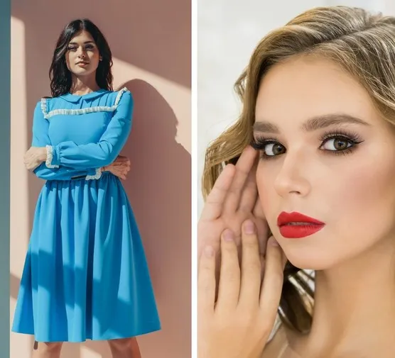 Zdjęcie Jaki makijaż do chabrowej sukienki, aby wyglądać olśniewająco?