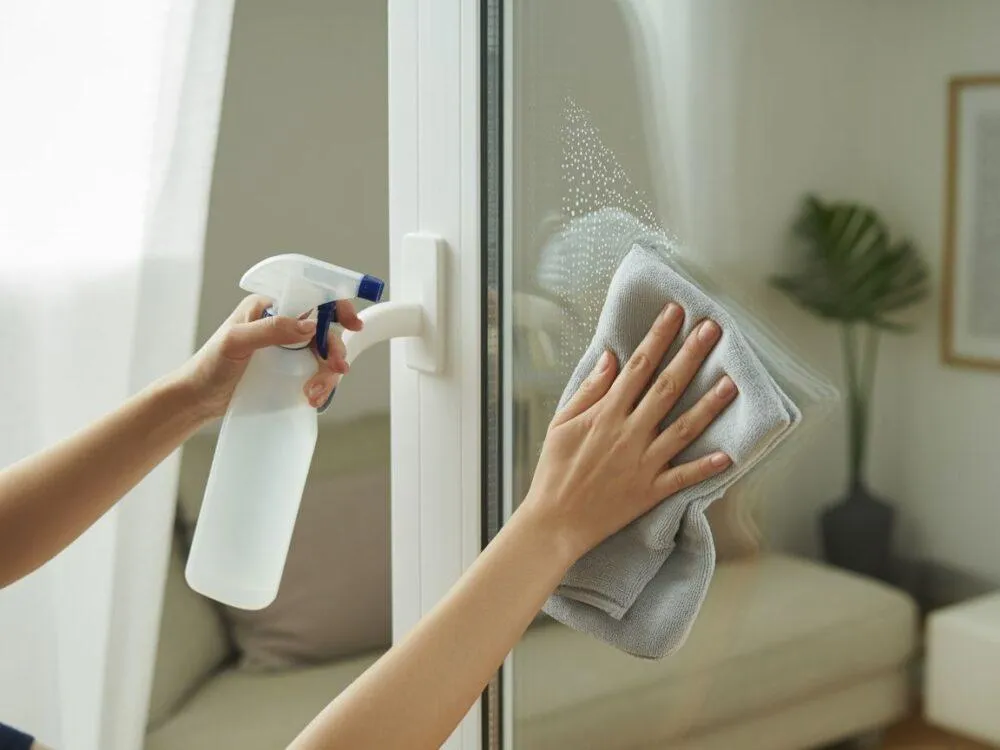 Zdjęcie Czyszczenie ram okiennych po remoncie: Praktyczny poradnik