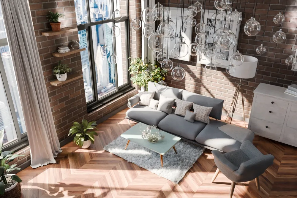 Zdjęcie Jak urządzić duży pokój w bloku, by zyskać więcej przestrzeni i stylu