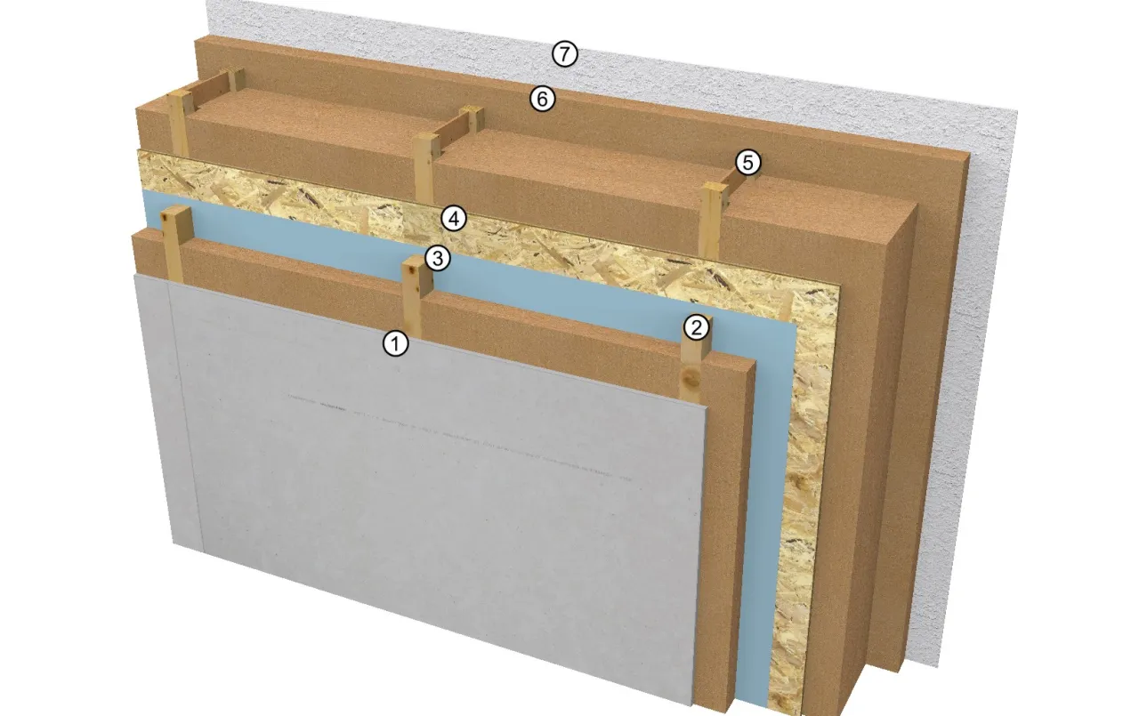 Zdjęcie Przekrój ściany zewnętrznej - Klucz do efektywnego domu