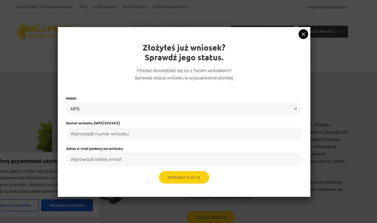 Zdjęcie Status wniosku Mój Prąd: Jak sprawdzić aktualny status swojego wniosku?