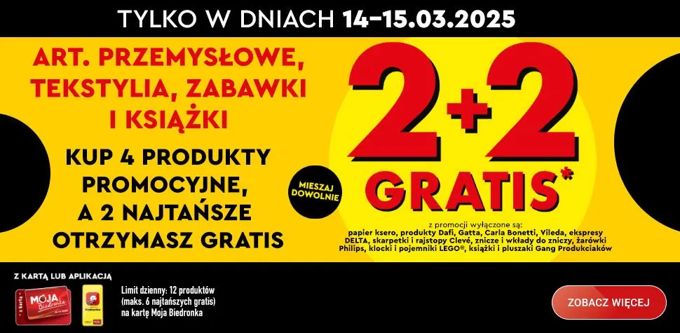 Zdjęcie Co dzisiaj w biedronce w promocji? Zobacz najlepsze oferty i zniżki