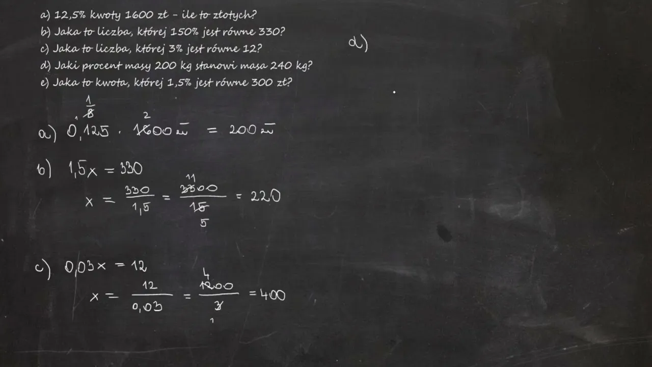 Zdjęcie Jak obliczyć 12,5 procent z 1600 zł? Prosty sposób na wynik