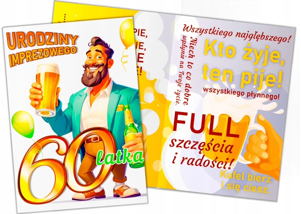 Zdjęcie Kartki na 60 urodziny: Jak upamiętnić ten wyjątkowy jubileusz?
