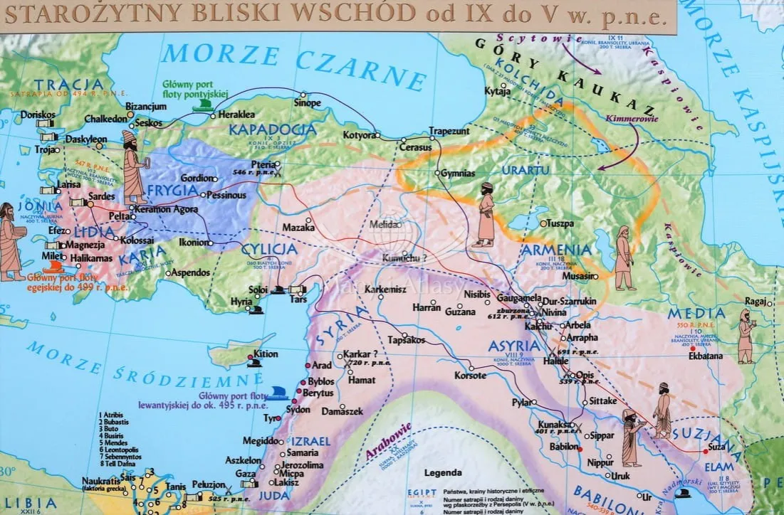 Zdjęcie Mapa starożytnego Bliskiego Wschodu: odkryj tajemnice cywilizacji