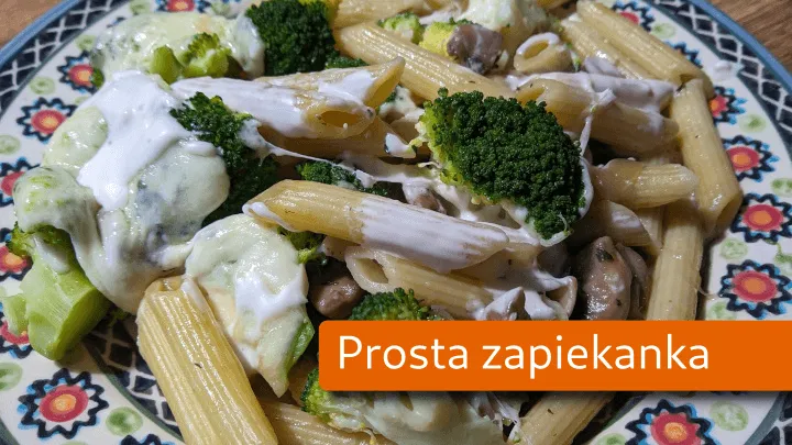 Zdjęcie Pyszna zapiekanka brokułowa z pieczarkami, która zachwyci każdego