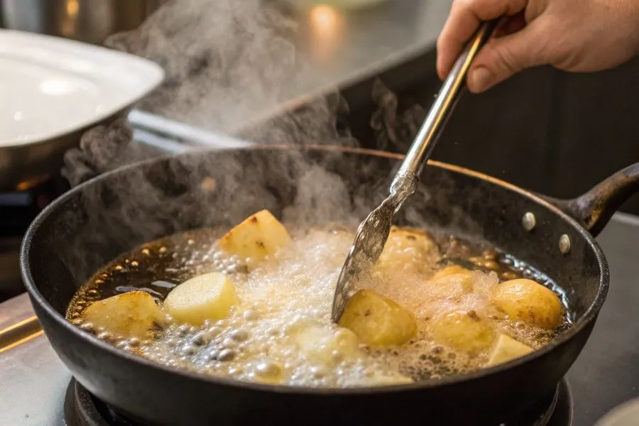 Zdjęcie Dlaczego olej się pieni przy smażeniu frytek i jak tego uniknąć