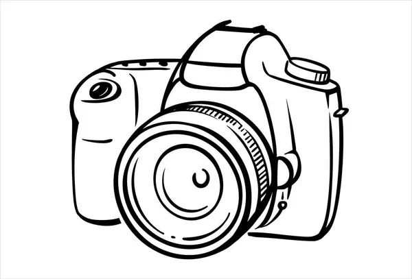 Zdjęcie Jak łatwo narysować aparat fotograficzny krok po kroku dla początkujących