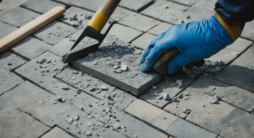 Zdjęcie Skuteczne sposoby na to, jak zmyć cement z kostki brukowej