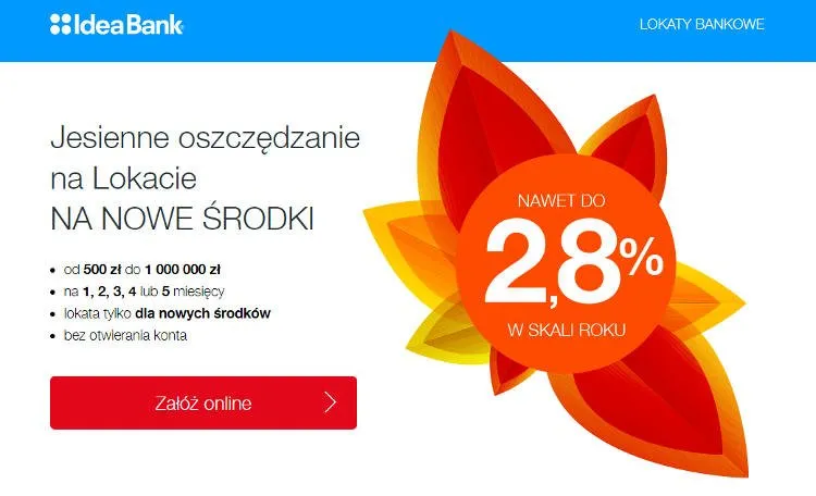 Zdjęcie Idea Bank lokaty wrzesień: najlepsze oferty i oprocentowanie