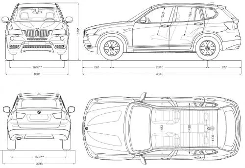 Zdjęcie Wymiary BMW X3 – poznaj kluczowe informacje o rozmiarze SUV-a