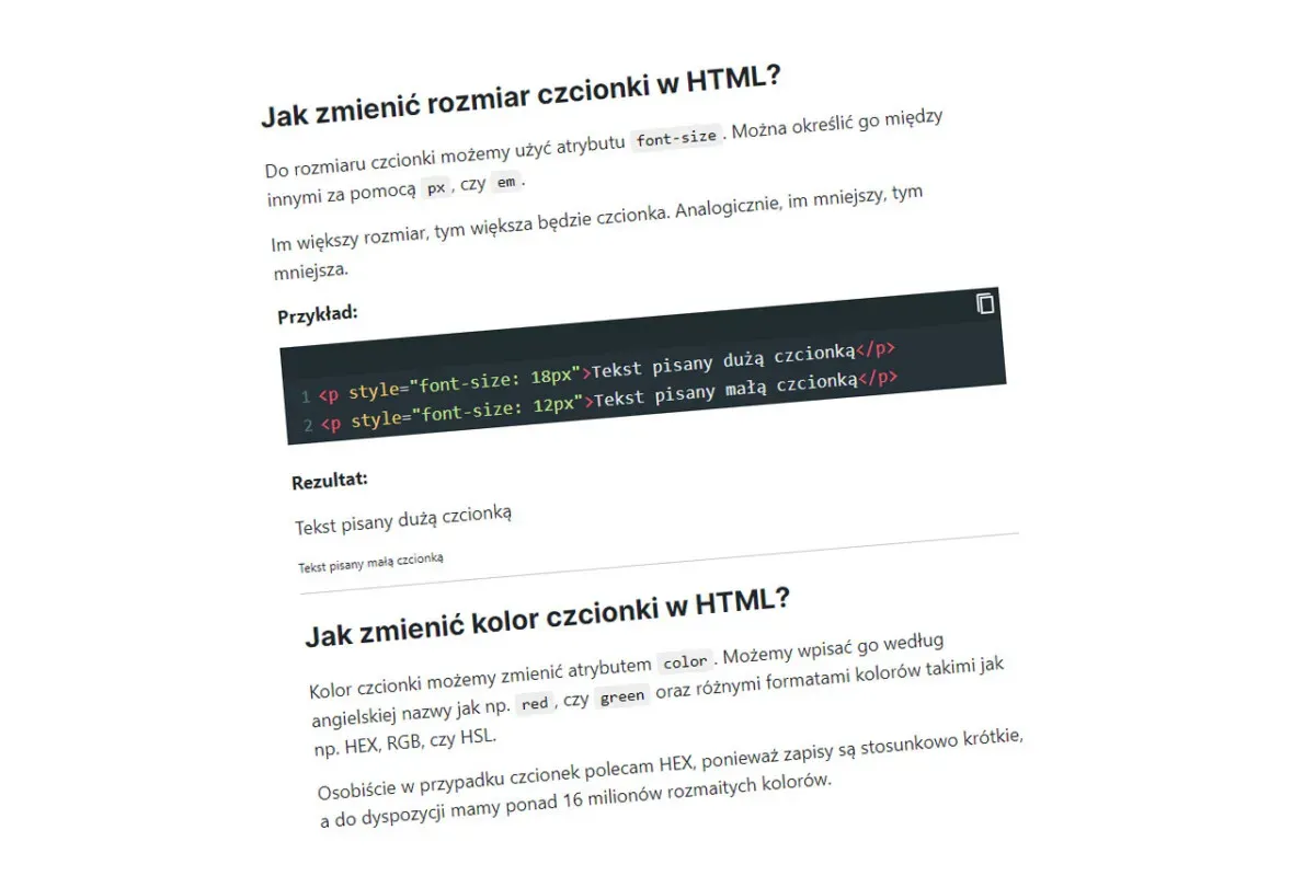 Zdjęcie Jak powiększyć czcionkę w HTML? Praktyczne metody i porady