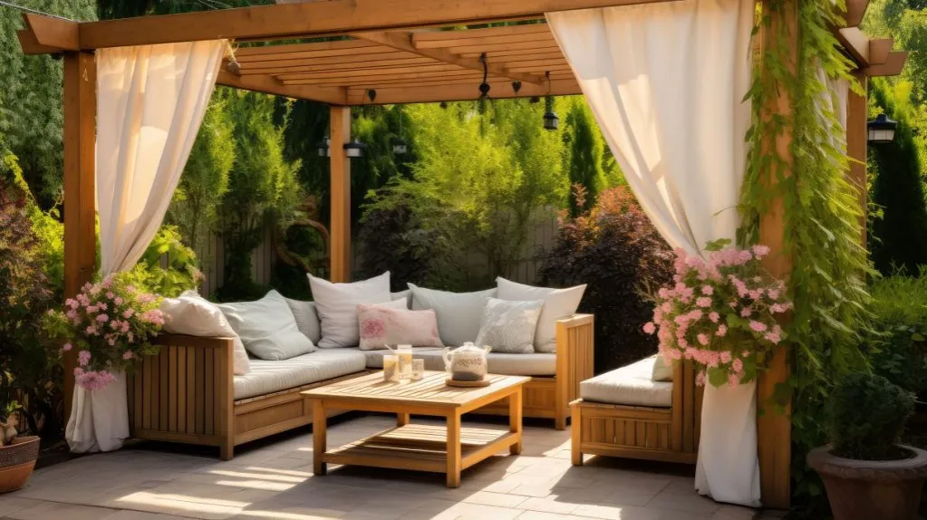 Zdjęcie Z czego uszyć zasłony na taras, aby skutecznie chronić przed słońcem?