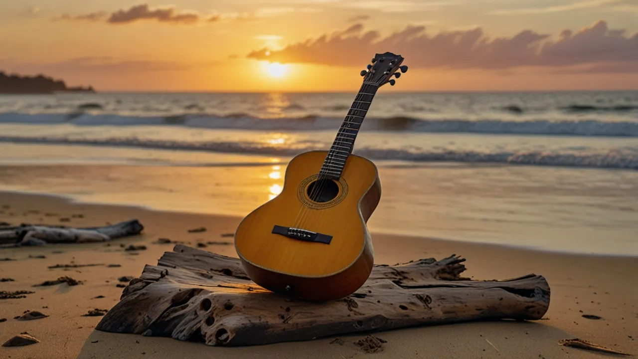 Zdjęcie Akordy na jednej z dzikich plaż - szybka nauka gry na gitarze od podstaw