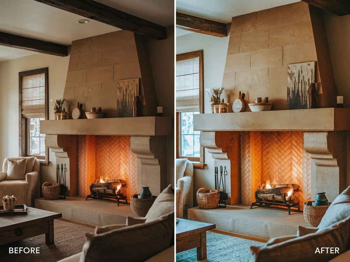 Zdjęcie Jak zmienić wygląd kominka: 7 prostych sposobów na metamorfozę