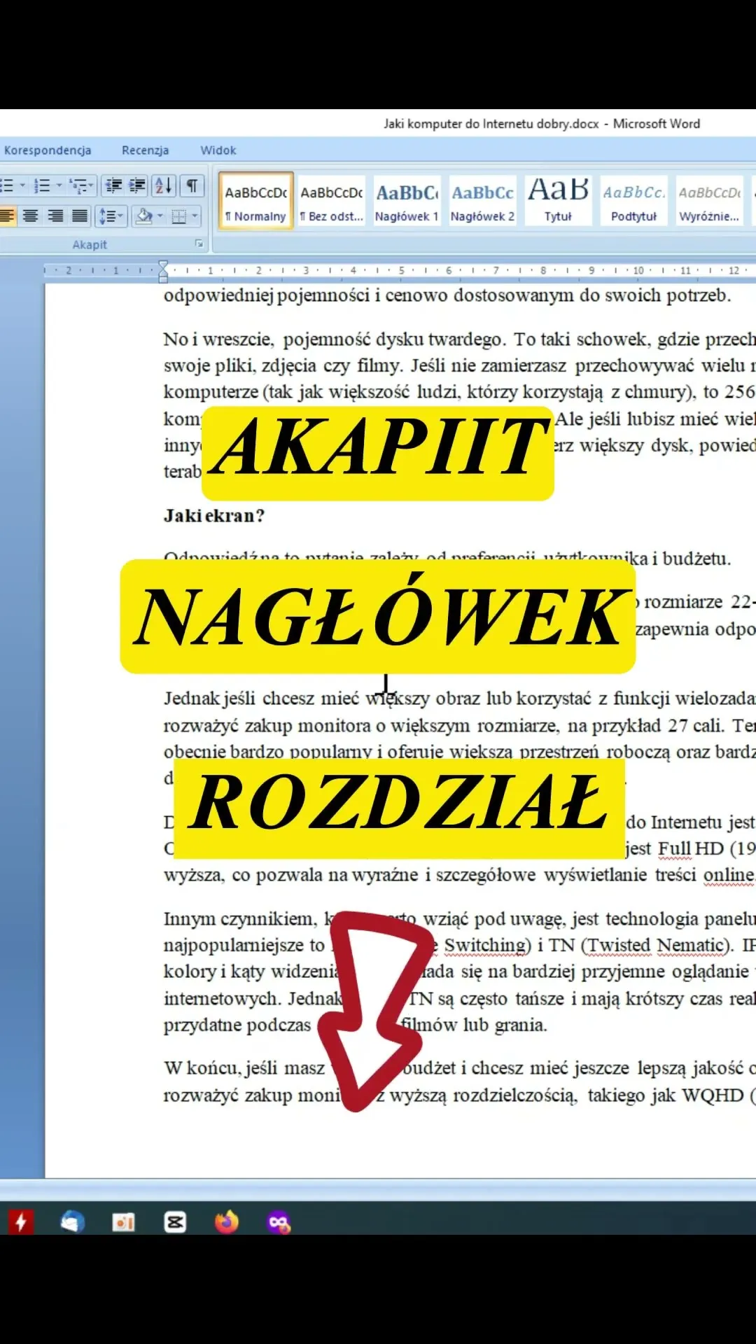 Zdjęcie Jak przenieść tekst na następną stronę w Word bez problemów?