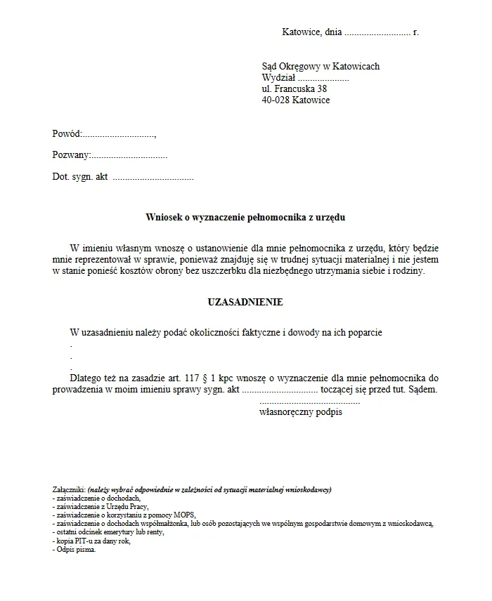 Zdjęcie Jak uzasadnić wniosek o adwokata z urzędu i uniknąć odrzucenia