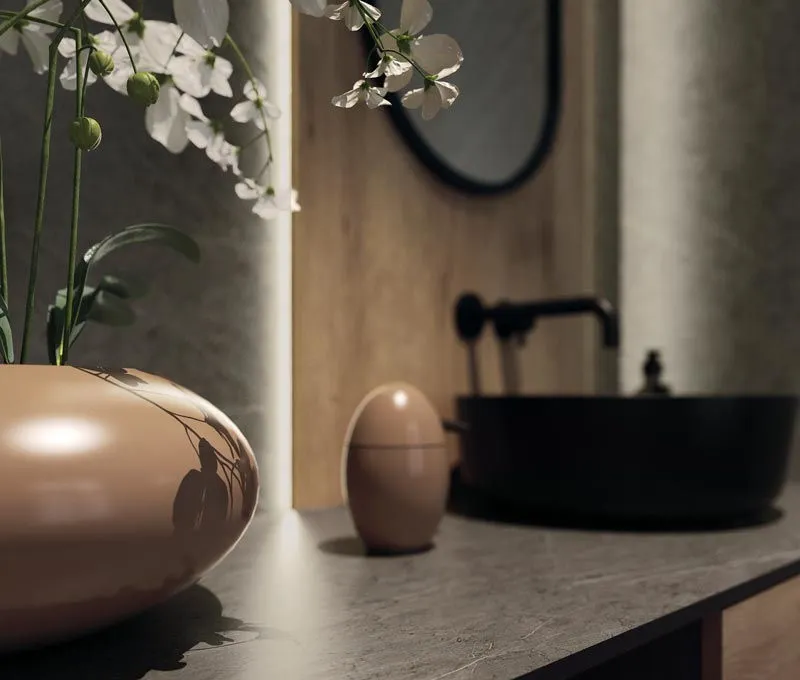 Zdjęcie Wytrawny szary kamień: elegancki design i wszechstronne zastosowanie