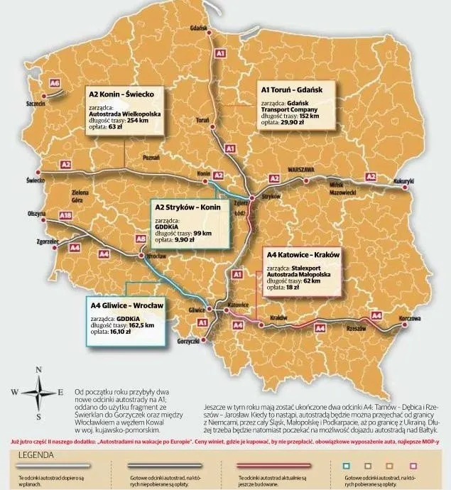 Zdjęcie Ile kosztuje autostradą z Krakowa do Gdańska? Sprawdź wszystkie opłaty