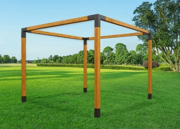 Zdjęcie Pergola tarasowa drewniana: Jak zrobić ją samemu krok po kroku?