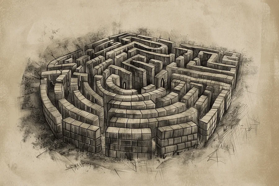 Zdjęcie Labirynt: przestrzeń odkryć czy pułapka bez wyjścia w literaturze?