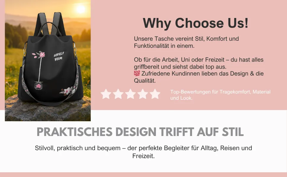 Zdjęcie Der perfekte Rucksack für Damen in der Schule: Funktionalität trifft Stil