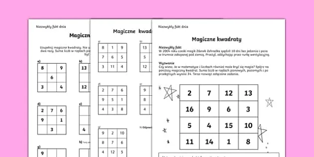 Zdjęcie Magiczny kwadrat w matematyce: odkryj jego tajemnice i zastosowania