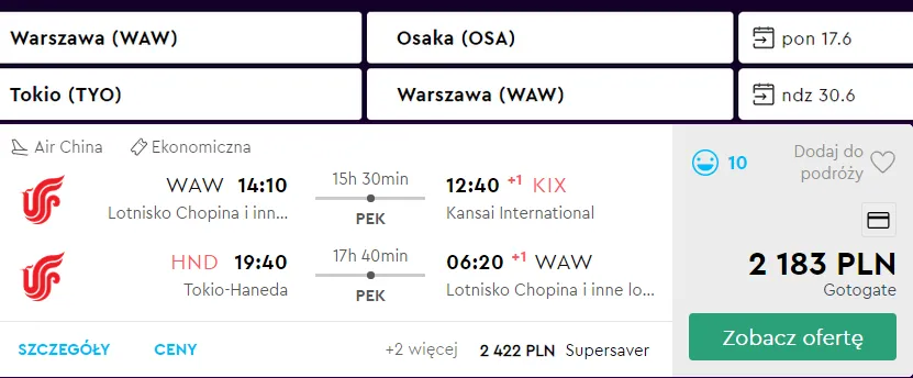 Zdjęcie Ile kosztuje lot do Japonii? Sprawdź ceny i najlepsze oferty!