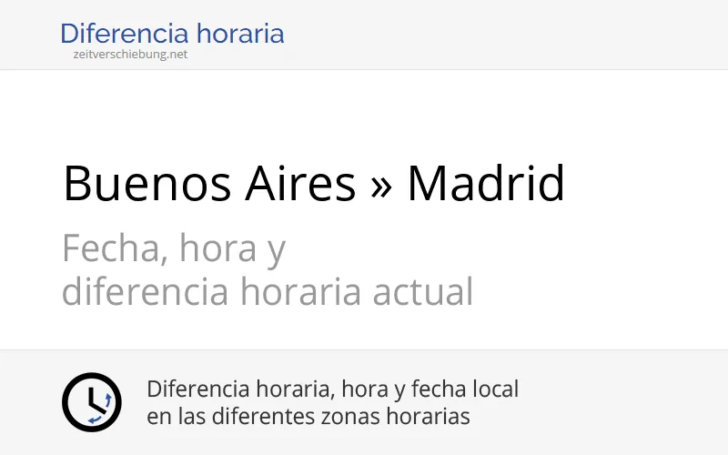 Zdjęcie Hora en Buenos Aires y Madrid: Conoce la diferencia horaria ahora