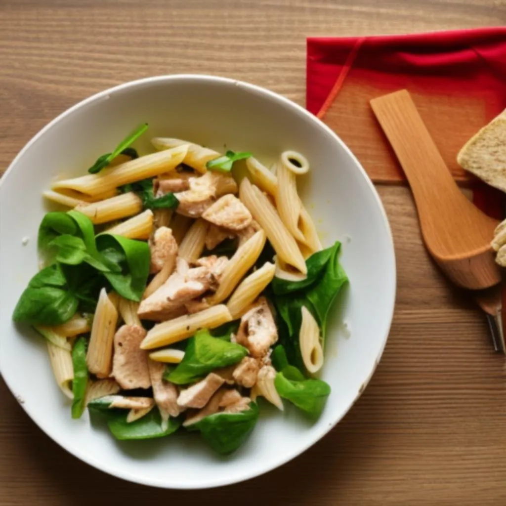 Zdjęcie Sałatka z makaronem penne - prosta i pyszna, idealna na każdą okazję