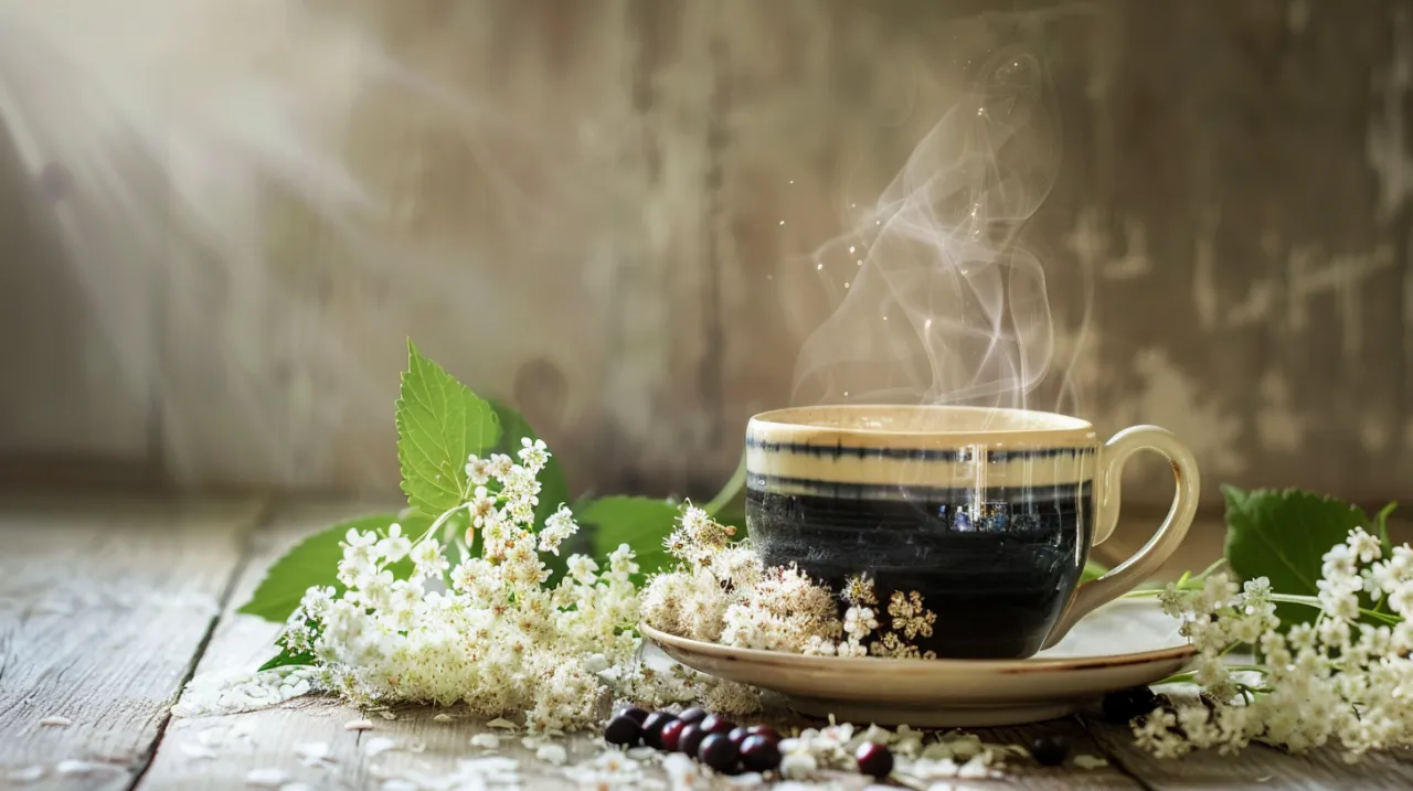Zdjęcie Herbata z czarnego bzu: Smak i aromat natury w Twojej filiżance