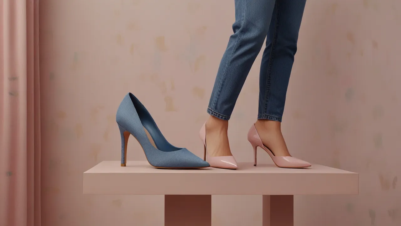 Zdjęcie Jeansowe szpilki: Moda na pograniczu kiczu czy genialna stylizacja?