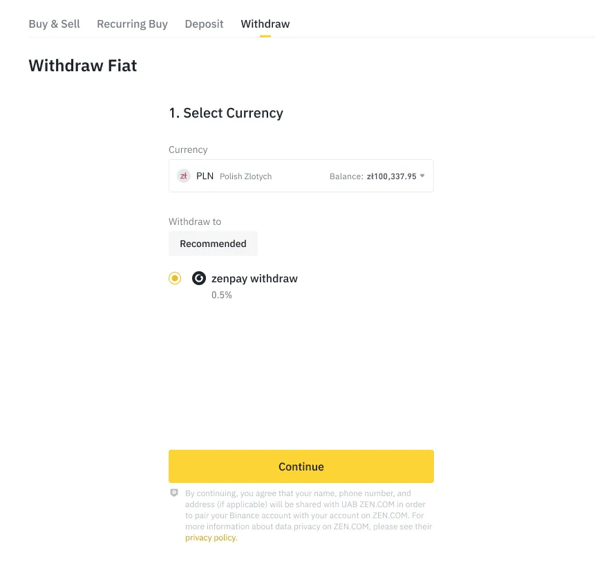 Zdjęcie Jak wypłacić z Binance na ZEN – proste kroki, aby uniknąć problemów