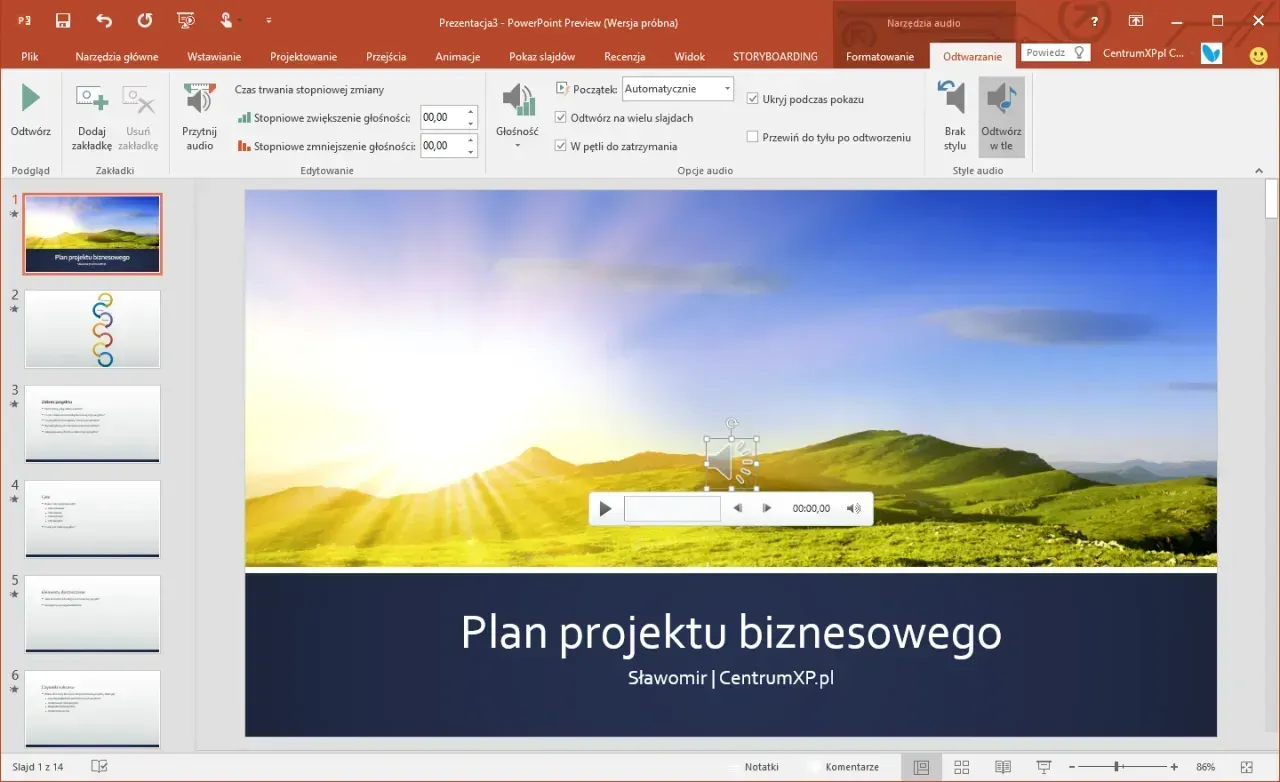 Zdjęcie Jak wstawić podkład muzyczny w PowerPoint i uniknąć problemów