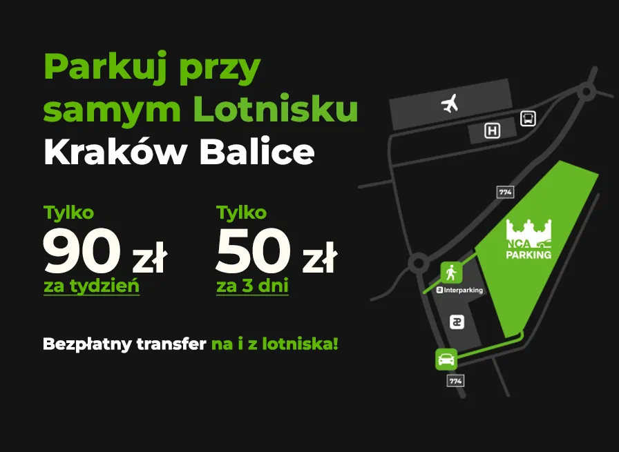 Zdjęcie Ile kosztuje parking na lotnisku w Krakowie? Zaskakujące różnice cen!