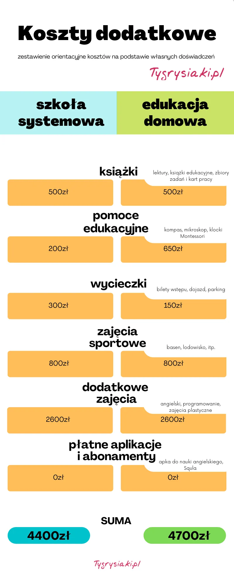 Zdjęcie Nauczanie domowe ile kosztuje? Sprawdź, co naprawdę musisz wydać