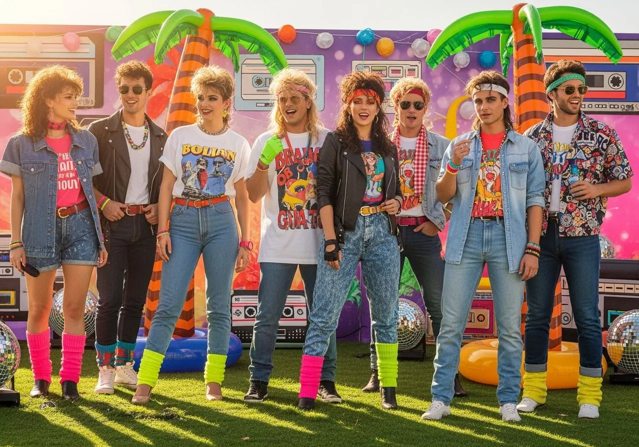 Zdjęcie Impreza w stylu lat 80.: Kompletny przewodnik po organizacji