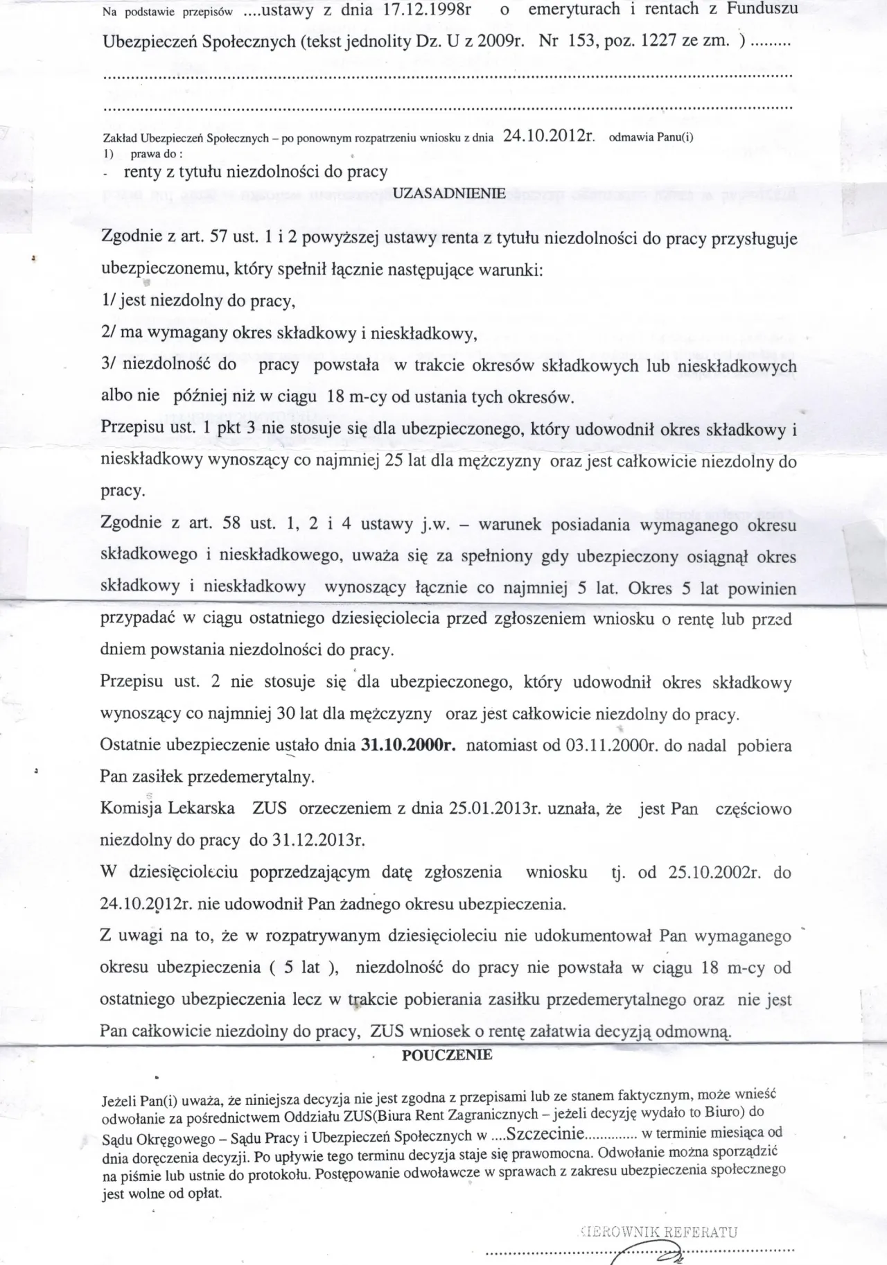 Zdjęcie Jak wygląda decyzja ZUS o przyznaniu renty? Wzór i wyjaśnienie